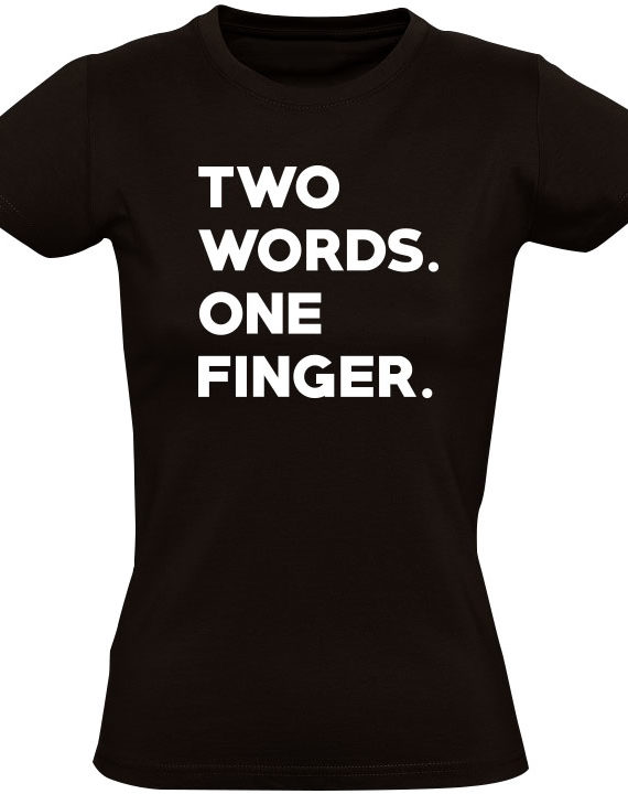 dames-t-shirt-one-finger