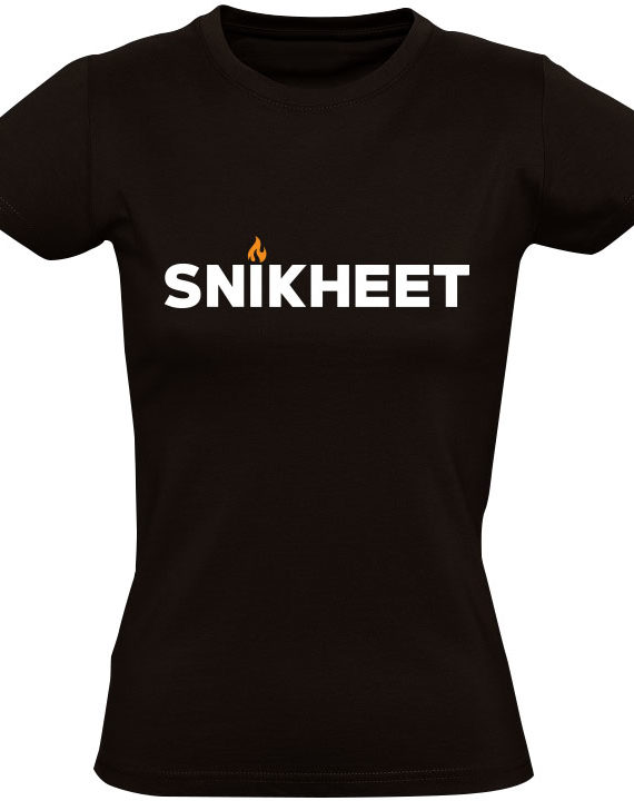 snikheet-t-shirt-dames-zwart